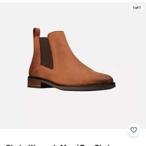 Clarks Women's Memi Top Chelsea Boot, Dark Tan